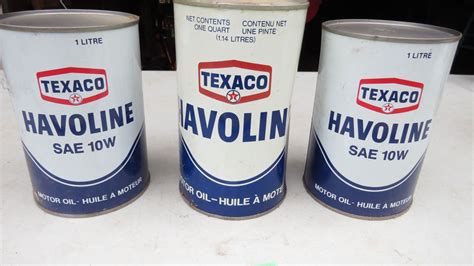 (4) Texaco Havoline NOS full cans - 10w oil