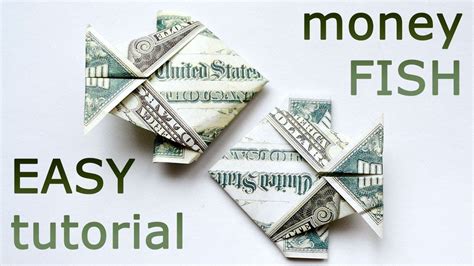 More Dollar Bill Origami Fish Easy - MAKE AN ORIGAMI