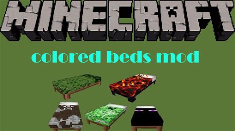 Minecraft mods: Colored beds! - YouTube