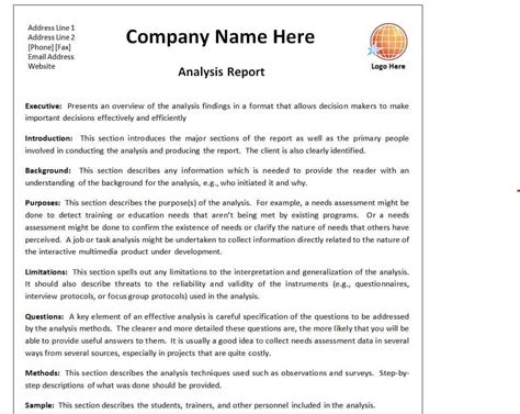 Editable Business Analysis Report Template Pdf Example Sales Report | My XXX Hot Girl