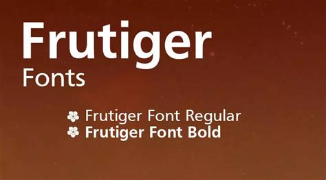 Frutiger Font | Free Fonts Vault