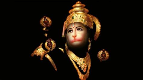 Shri Hanuman In Black Background HD God Wallpapers | HD Wallpapers | ID ...