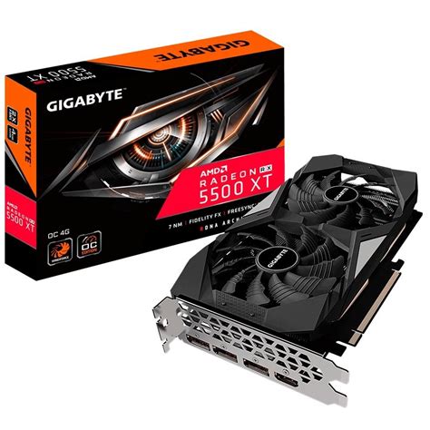 Placa de Vídeo Gigabyte AMD Radeon RX 5500 XT OC 4GB GDDR6 – Império ...