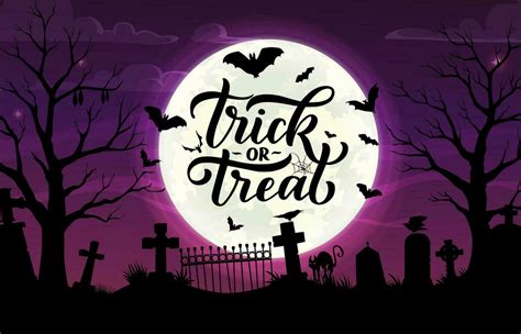 Halloween cemetery silhouette, vector banner 28637119 Vector Art at Vecteezy