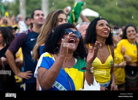 Brazil football fans celebrating hi-res stock photography and images ...