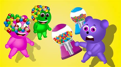 Mega Gummy Bear Gumball Messy Supermarket Magic Icecream Finger Family S... | Gummy bears, Baby ...