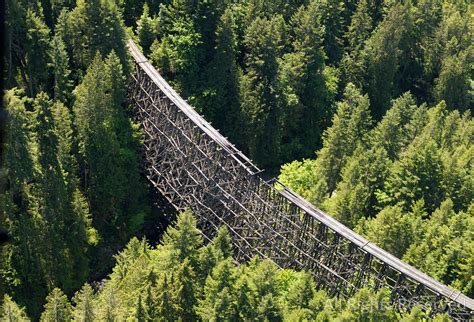 OverflightStock™ | The historic Kinsol Trestle and the Trans Canada ...