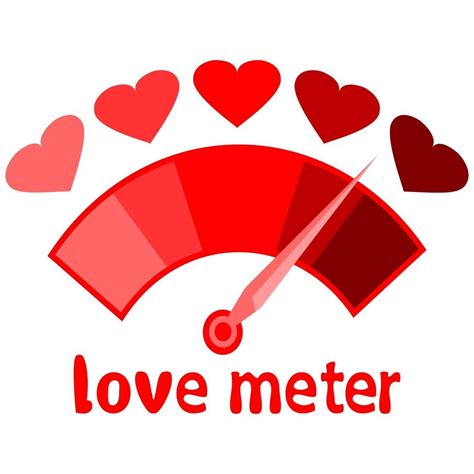 Red love meter vector 2526136 Vector Art at Vecteezy