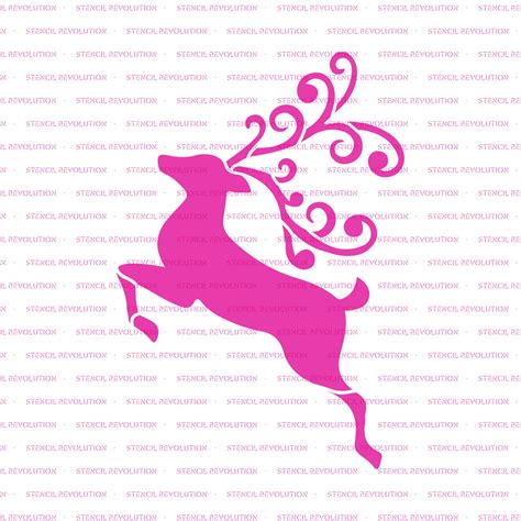 Reindeer Stencil Reusable DIY Craft Stencils of a Reindeer - Etsy