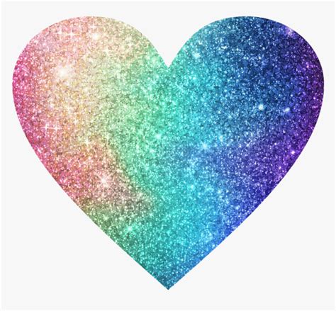 Image Heart Rainbow Glitter Color - Glitter Rainbow Heart Background ...