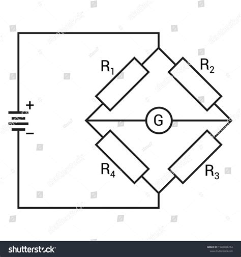 Wheatstone Bridge Circuit Theory Diagram Stock Vector (Royalty Free ...