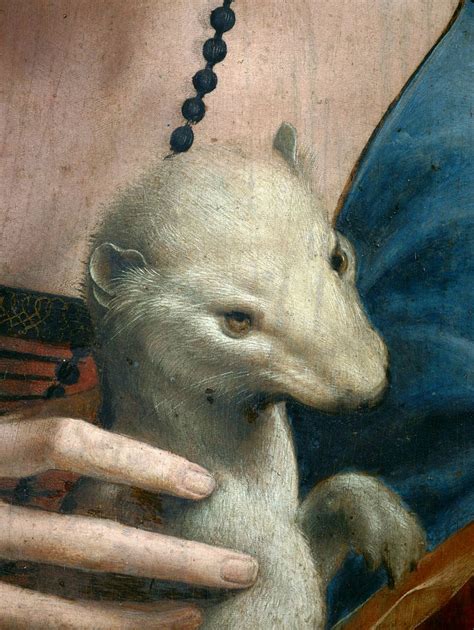 Detail of the Lady with an Ermine (Portrait of Cecilia Gallerani) by ...