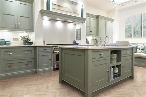 Country Style Sage Green Shaker Kitchen With Colonial - vrogue.co