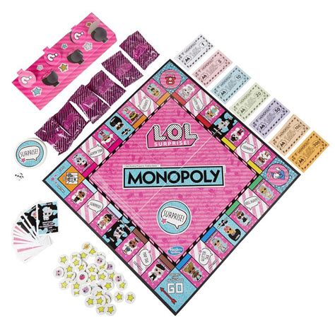 Hasbro Monopoly L.O.L. SURPRISE! LOL Edition Board Game for Kids Girls Ages 8+ | eBay