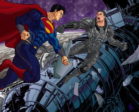 Superman vs Zod by lucio7lopez on DeviantArt