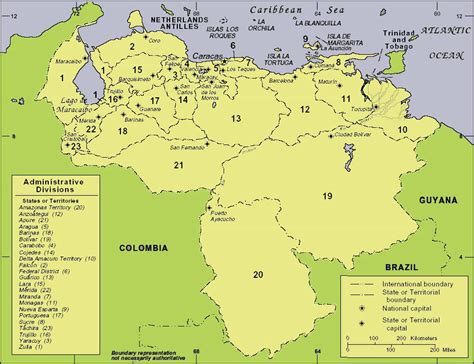 Large detailed regions map of Venezuela. Venezuela regions large detailed map | Vidiani.com ...