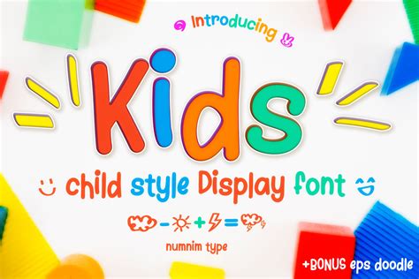 Kids Font by numnim · Creative Fabrica