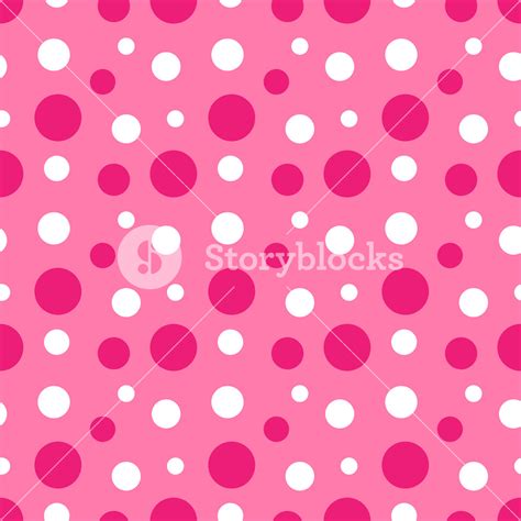 Pattern Of Pink And White Polka Dots On Minnie Mouse Paper Royalty-Free ...