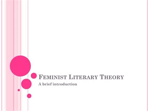 PPT - Feminist Literary Theory PowerPoint Presentation, free download ...