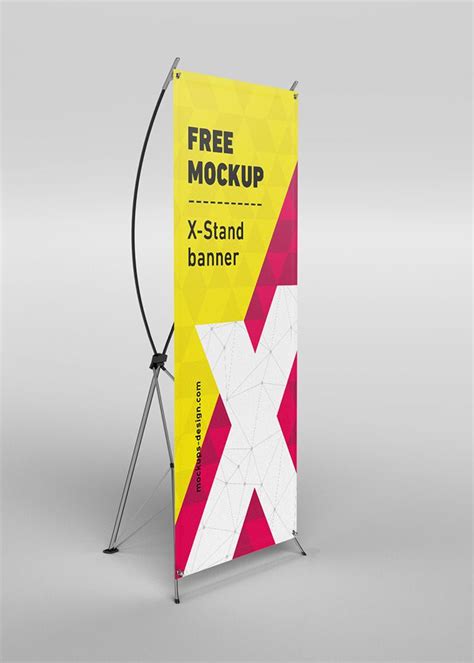 Free X-Stand Banners Mockup - Mockups Design | Free mockup, Standing ...