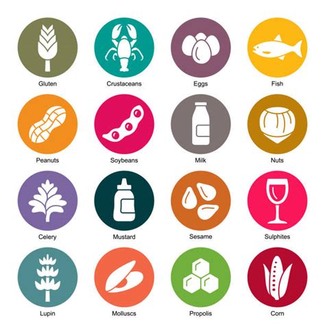 6,100+ Food Allergen Icons Stock Illustrations, Royalty-Free Vector Graphics & Clip Art - iStock