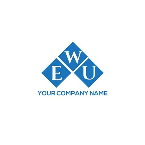 EWU letter logo design on white background. EWU creative initials ...