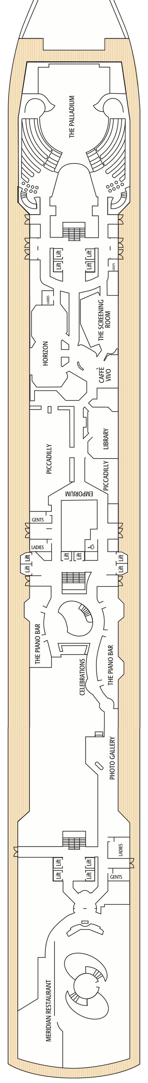 Arcadia Deck Plans - Cruiseline.com