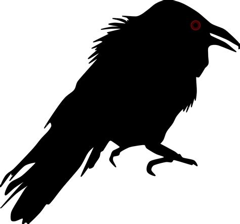 Clipart - Crow Silhouette