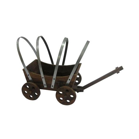 Alpine Wooden Wagon Planter-BAR260 - The Home Depot