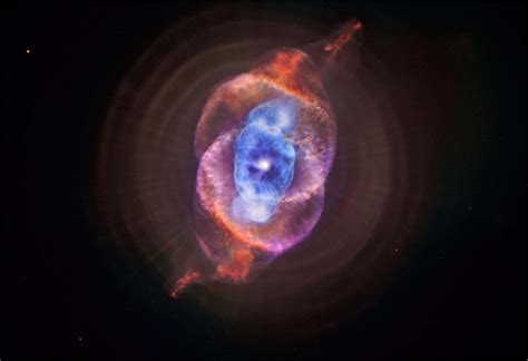 Cat's Eye Nebula Redux Hi Gloss Space Poster Fine Art Print - Walmart.com