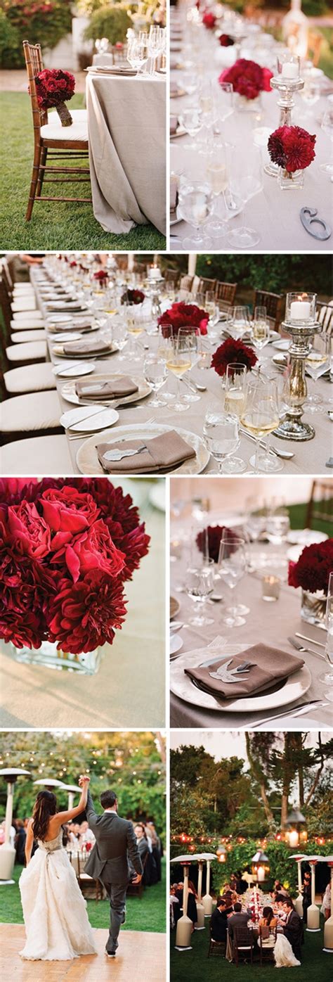 17 Best images about Red and Grey Weddings on Pinterest | Wedding, Grey ...