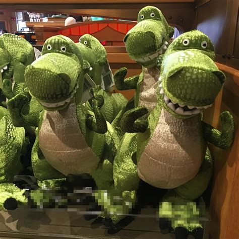 1pcs Original Toy Story 3 Plush Soft toy 40cm=15.7inch the Green Rex Dinosaur Doll Rex Dinosaur ...