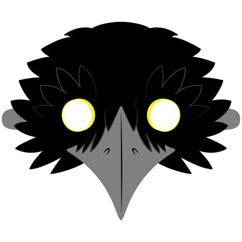 Raven Mask Template | Free Printable Papercraft Templates