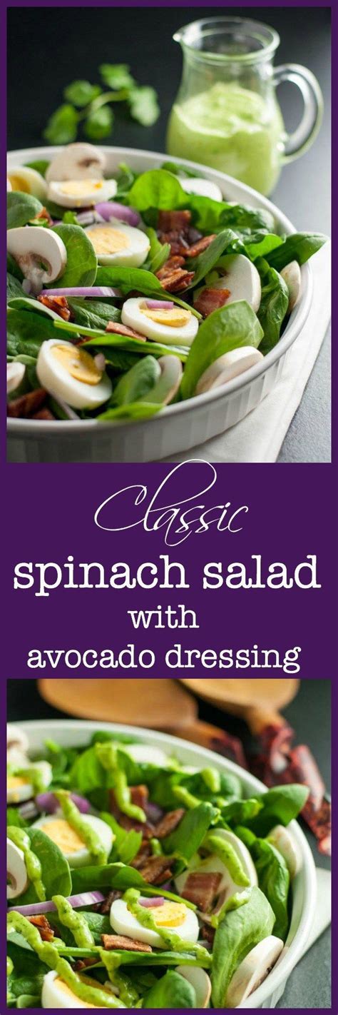 Classic Spinach Salad -- updated! | Recipe | Spinach salad, Delicious salads, Spinach