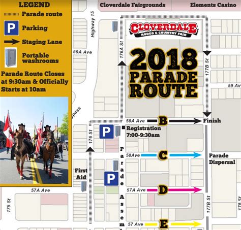 Cloverdale Rodeo Parade Map – 107.7 Pulse FM Radio