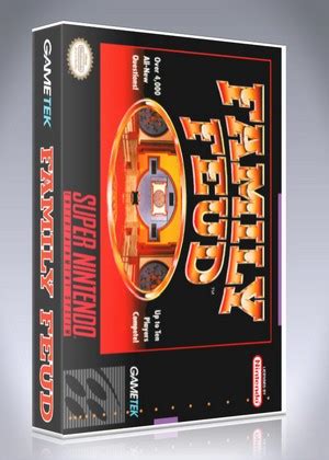 SNES - Family Feud Custom Game Case | Retro Game Cases