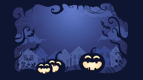 spooky halloween background with pumpkin, forest and house 10841891 Vector Art at Vecteezy