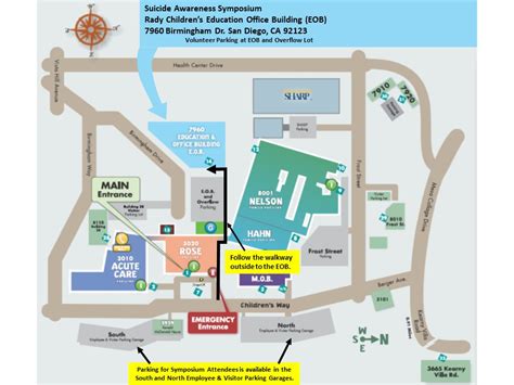 Rady Children's Hospital Campus Map