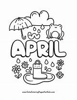 April Coloring Pages  Cute For Kids sketch template