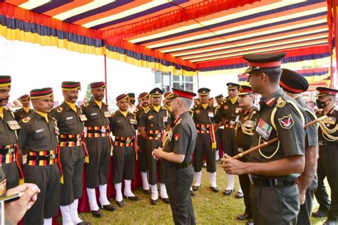 10 Motivational Pictures Of COAS Presenting President’s Colours To Units Of The Dogra Regiment