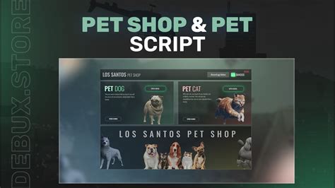 [FIVEM] Pet Shop and Pet Script (DebuX) - YouTube