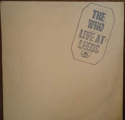 The Who – Live At Leeds (1970, Vinyl) - Discogs