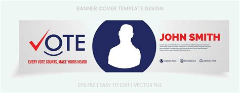 banner election template design cover social media 33643663 Vector Art ...