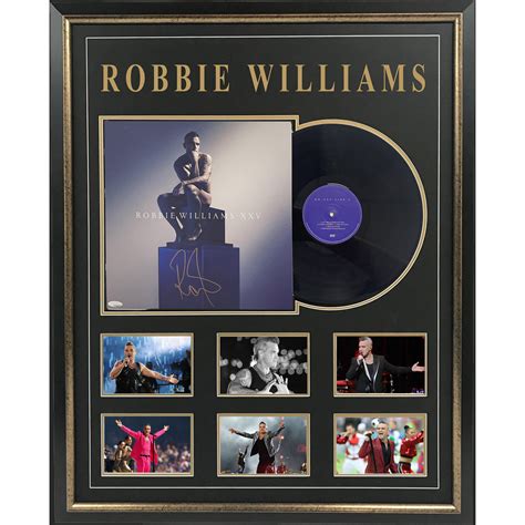 Music - Robbie Williams - XXV Signed & Framed Album Cover #32326 ...