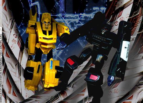 Bumblebee VS Barricade by HeroKenFlatt on DeviantArt