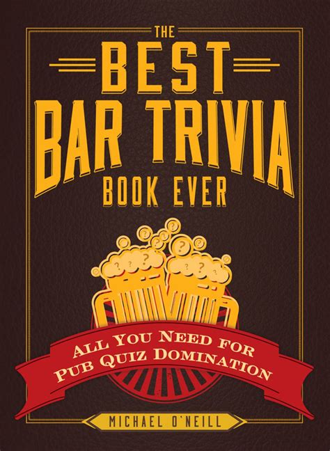 The Best Bar Trivia Book Ever (eBook) in 2021 | Trivia books, Pub quiz, Trivia questions and answers