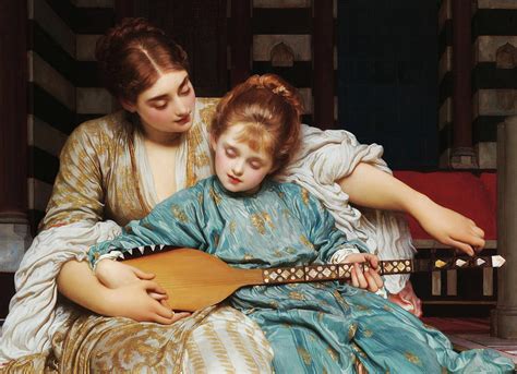 The Music Lesson, 1877 Painting by Sir Frederic Leighton - Fine Art America