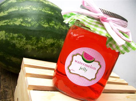 Cute Watermelon Jelly Canning Labels for home preserved food in jars – CanningCrafts