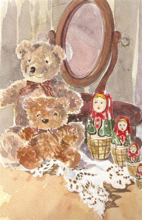 48 best images about watercolor teddy bears on Pinterest