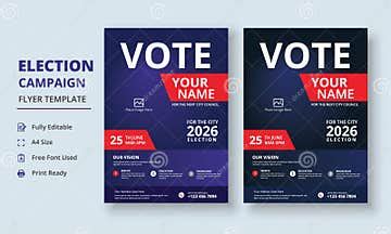 Election Campaign Flyer Template, Political Campaign Flyer Template, Vote Flyer Template ...